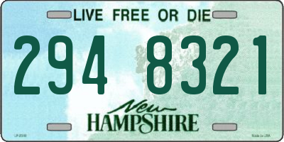 NH license plate 2948321