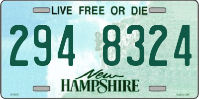 NH license plate 2948324