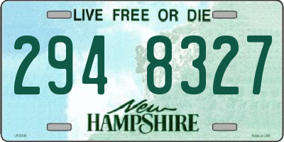 NH license plate 2948327