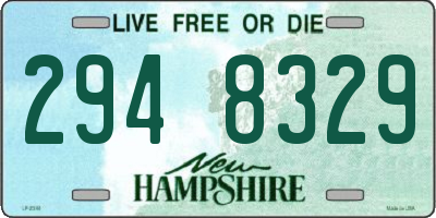 NH license plate 2948329