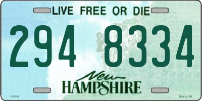 NH license plate 2948334