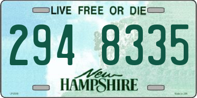 NH license plate 2948335
