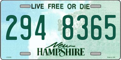 NH license plate 2948365