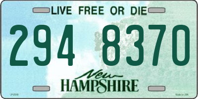 NH license plate 2948370