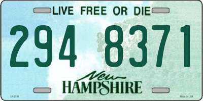 NH license plate 2948371