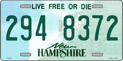 NH license plate 2948372