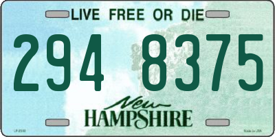 NH license plate 2948375
