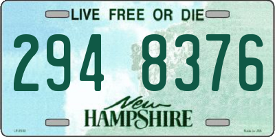 NH license plate 2948376