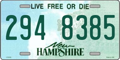 NH license plate 2948385