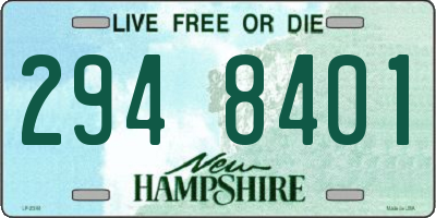 NH license plate 2948401