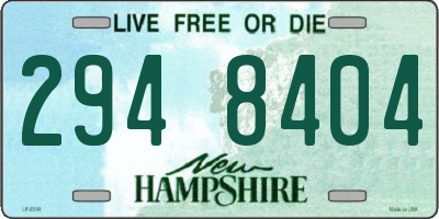 NH license plate 2948404