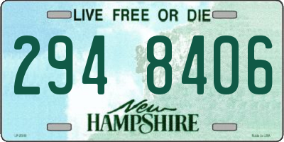 NH license plate 2948406