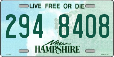 NH license plate 2948408