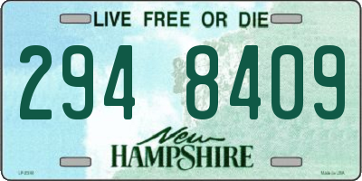 NH license plate 2948409