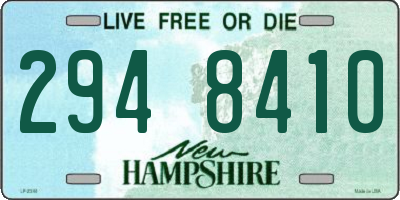 NH license plate 2948410