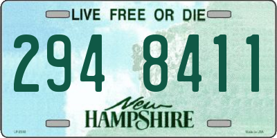 NH license plate 2948411