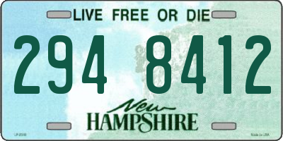 NH license plate 2948412