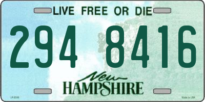 NH license plate 2948416