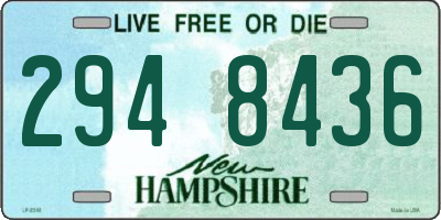 NH license plate 2948436