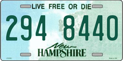 NH license plate 2948440