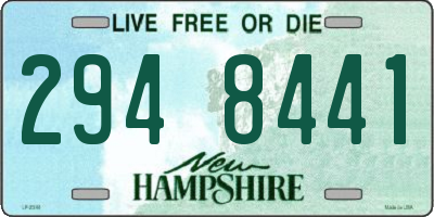 NH license plate 2948441
