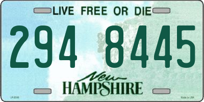 NH license plate 2948445