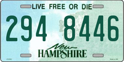 NH license plate 2948446