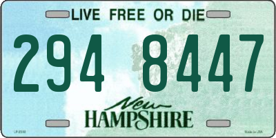 NH license plate 2948447