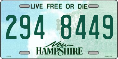 NH license plate 2948449