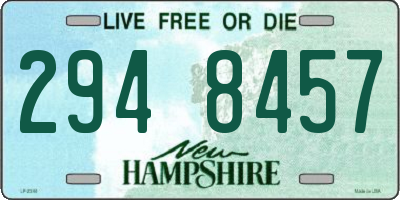 NH license plate 2948457