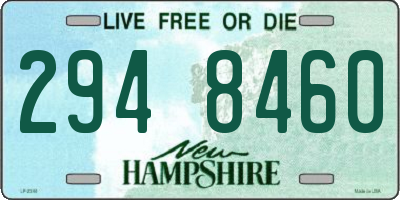 NH license plate 2948460