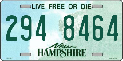 NH license plate 2948464