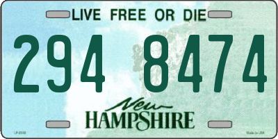NH license plate 2948474