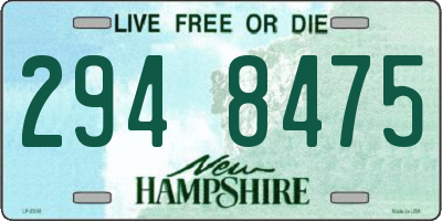 NH license plate 2948475