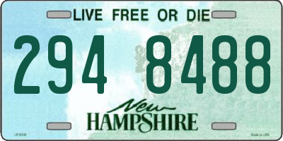 NH license plate 2948488