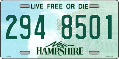 NH license plate 2948501
