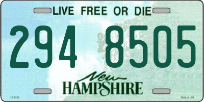 NH license plate 2948505