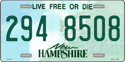 NH license plate 2948508