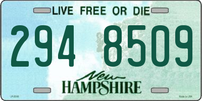 NH license plate 2948509