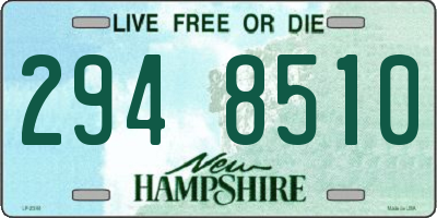 NH license plate 2948510