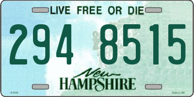 NH license plate 2948515