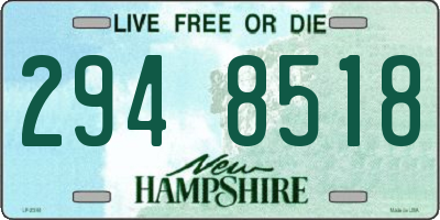 NH license plate 2948518