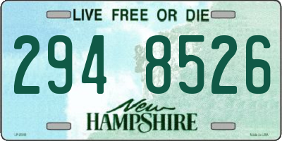 NH license plate 2948526