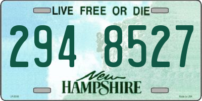 NH license plate 2948527