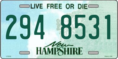 NH license plate 2948531