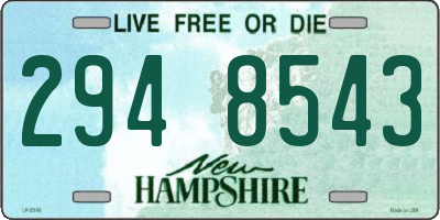 NH license plate 2948543