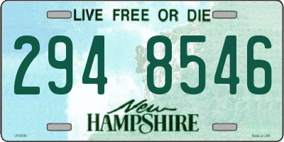 NH license plate 2948546