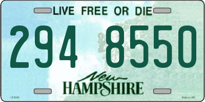 NH license plate 2948550