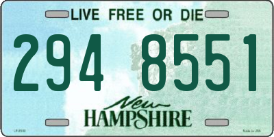 NH license plate 2948551