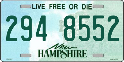 NH license plate 2948552